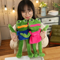 45ซม. ของเล่นตุ๊กตา Plush หมอน Magic Expression Pepe กบ Sad Frog Plush ตุ๊กตา Plush ตุ๊กตา Toy