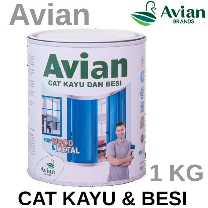 Cat Avian High Gloss Enamel Untuk Kayu Dan Besi 1 Kg Khusus Pulau Jawa Di Luar Pulau Jawa 6780