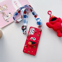 เคสที่วางโทรศัพท์สายคาดที่คล้องพาดลำตัวลายการ์ตูน3D สำหรับ Xiaomi Redmi Note 10 11 Pro 10S Note 9 8 Pro 8T 7 Redmi 9 9C เคส9A เคสมือถือ