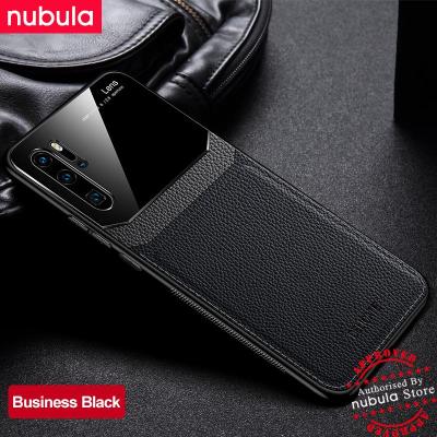 NUBULA สำหรับ Huawei P30 Pro ปลอก Hard Grained หนังฝาหลังกระจกเพลกซีโทรศัพท์มือถือเคสสำหรับหัวเหว่ย Huawei P30 Pro
