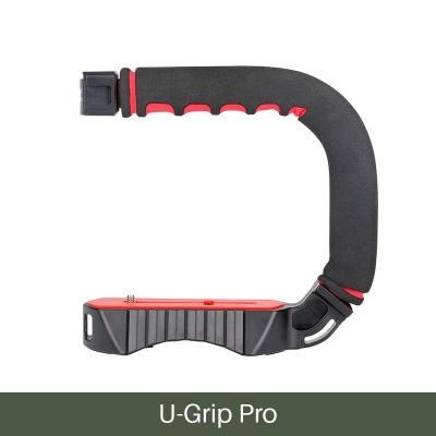 Ulanzi U-Grip Pro Triple Shoe Mount Video Stabilizer Handle Video Grip Camera Phone Video Rig Kit for Nikon Canon iPhone X 8 7