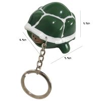 Creative little puss-head personality spoof give him little turtle telescopic head key decompression pendant key knob