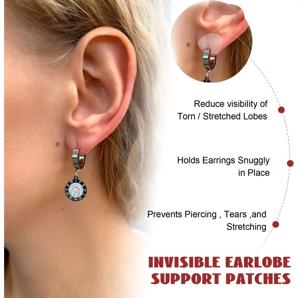 Invisible earlobe Support Patch Earrings Invisible Protective Earlobe  support Patch protection patch