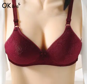 Plus Size Women Wire Free Bra Lace Sexy Bra Woman Push Up Adjustable  Brassiere Femme Seamless Underwear Lady Bras (Color : Style 2-red, Cup Size  : 85C) : : Clothing, Shoes & Accessories