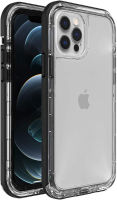 LifeProof Next Series Case for iPhone 12 &amp; iPhone 12 Pro (Only) - Non-Retail Packaging - Black Crystal (Clear/Black)