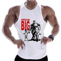 Bodybuilding Tank Tops Men Cotton Sleeveless Shirt Gym Fitness Training Clothes Stringer Singlet Male Summer Casual Printed Vest