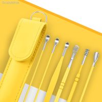 ♗ 6PCS Ear Cleaner Tool Kit Ear Spoon Reusable Earpick Sticks Earwax Remover Curette Cleaning Ear Earwax Portable Pickers Earpick