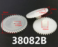 38082B 0.5M Double Layer เกียร์ 38 ฟัน + 8 ฟันโมดูลัส 0.5 เกียร์พลาสติกมอเตอร์อุปกรณ์เสริม 10 ชิ้น/ล็อต-aerwererwess