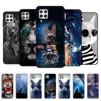 ✤◈❦ For Samsung A22 Case Phone Back Cover For Samsung Galaxy A22 A22S 5G 4G GalaxyA22 A 22 Bumper black tpu case lion tiger wolf cat