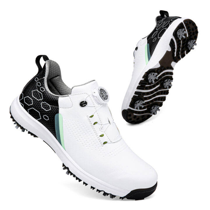 HELONG 2023 New Golf Shoes Waterproof Golf Sneakers Men Outdoor Golfing