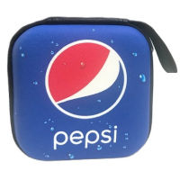 PEPSI   กล่องเก็บสายชาร์จ กล่องเก็บหูฟัง, เอนกประสงค์, Size M ลาย PEPSI  เป๊ปซี่  B     งานดี evaกันกระแทก ขนาด9.5x9.5x3.5cm กล่องเก็บสายชาร์จ   NOEYNEST SHOP