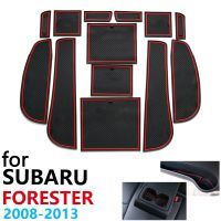 Anti-Slip Rubber Cup Cushion Door Groove Mat For Subaru Forester SH 2008~2013 2009 2010 2011 2012 Accessories Mat For Phone