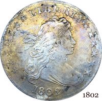 【YD】 States Of America Coin 1802 Liberty Draped Bust Heraldic Cupronickel Plated Copy Coins