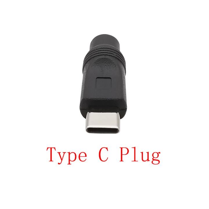 1pcs-type-c-dc-power-plug-jack-connectors-usb-type-c-male-to-5-5mm-x-2-1mm-female-socket-adapter-converter-for-phone-charging-wires-leads-adapters