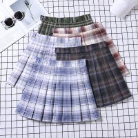 【CC】❈◊▫  Pleated Skirt Fashion 2022 School Uniform Y2k Korean A-line Waist Skort Womens Clothing