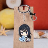 10 pcslot Anime That Time I Got Reincarnated as a Slime Acrylic Keychain Toy Figure Bag Pendant Double sided Key Ring Gifts