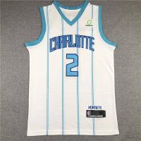เสื้อกีฬาแขนกุด ลายทีม BKB NBA Jersey Charlotte Hornets BALL สไตล์คลาสสิก พลัสไซซ์