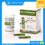 Que thử acid uric cho máy Benecheck Plus hộp 25 que