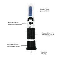 【In-demand】 yiyin2068 58-90% brix honey refractometer with Automatic Temperature Compensation Sugar Content beekeeping Measurement Tool 15%