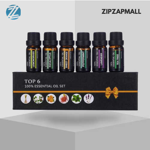 Set Essential Fragrance Oils Aromatherapy 10ml 6PCS / Aromatherapy Diffusers Oil Pengharum
