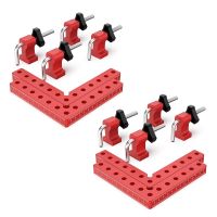 2 set 90 Degree Positioning Squares Right Angle Clamps, Aluminum Alloy L-Type Corner Clamp