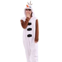 Olaf Snowbaby Onesies Uni Sleepsuit Pajamas Cosplay Costumes Sleepwear Jumpsuit Halloween Christmas Party Clothing