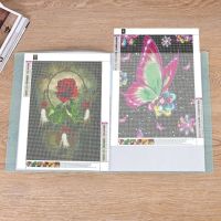 +【； 2Pcs A3 Portfolio Folder Large For 40X30cm Presentation Painting Storage Book Binder Photo Album Diamond Art Letter 30 Pages