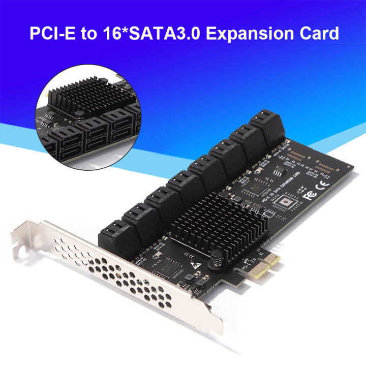 vktech-อะแดปเตอร์-pcie-sa3116j-16พอร์ต6gbps-x1-pci-express-ไปยังการ์ดเอ็กซ์แพนชัน-sata-3-0