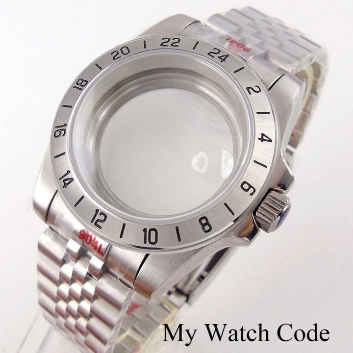 24-hour-gmt-steel-bezel-watch-case-for-nh34-nh35-nh36-nh38-eta2824-pt5000-st2130-miyota-dg-mingzhu-904l-bracelet-sapphire