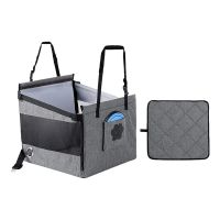 【LZ】✉﹉№  Assento de carro automotivo respirável para Pet Ninho de cachorro Portable Pet Travel Carrier assento traseiro e dianteiro adequado para pequenos e pequenos