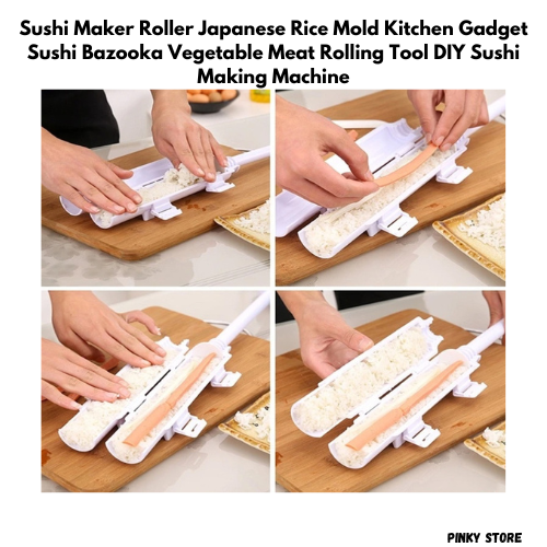 Sushi Maker Roller Rice Mold Sushi Bazooka Vegetable Meat Rolling Tool DIY  Sushi Making Machine Kitchen Sushi Tool