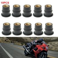 10PCS Universal M5 Rubber Nuts Motorcycle Windscreen Windshield Bolts Screws Nut Fastener for Honda Suzuki Yamaha Kawasaki