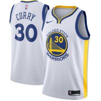 เสื้อคุณภาพสูง NBA Jersey Golden State Warriors No.30 Curry Curry Jersey Sports Jersey white