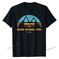 Acadia National Park Shirt Maine Retro Vintage Hiking Gift Men Printed On Tees Cotton T Shirts Camisa