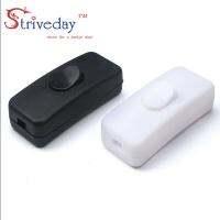 10pcs/bag High Quality Black White 303 Switch Halfway Rocker Push Button Rocker Switch Table Lamp Online Switch