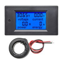 4 in 1 Ammeter Voltmeter Wattmeter AC 80-260V 0-100A 20A LCD Digital Display Current Voltage Power Energy Watt Power Meter