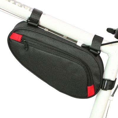 จักรยานขี่จักรยานกระเป๋าใส่หลอดรถจักรยานเอ็มทีบีกันน้ำกรอบด้านหน้าสามเหลี่ยมกระเป๋าเก็บของ