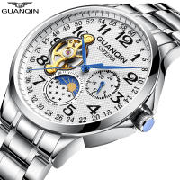 GUANQIN รุ่นใหม่อัตโนมัติธุรกิจนาฬิกาผู้ชายกันน้ำวิศวกรรม Tourbillon นาฬิกาผู้ชายยอดนิยมแบรนด์หรู Relógio Masculino