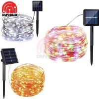 2pcs LED Solar Lamp Outdoor 10M LED String Lights Fairy Holiday Christmas Party Garland Solar Garden Waterproof Decoration Light