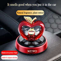 สำหรับ Volvo XC90 Car air freshener พลังงานแสงอาทิตย์ apple รุ่นคอนโซลกลางตกแต่งอุปกรณ์ตกแต่งภายในรถยนต์-dliqnzmdjasfg