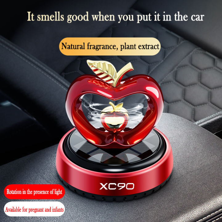สำหรับ-volvo-xc90-car-air-freshener-พลังงานแสงอาทิตย์-apple-รุ่นคอนโซลกลางตกแต่งอุปกรณ์ตกแต่งภายในรถยนต์-dliqnzmdjasfg