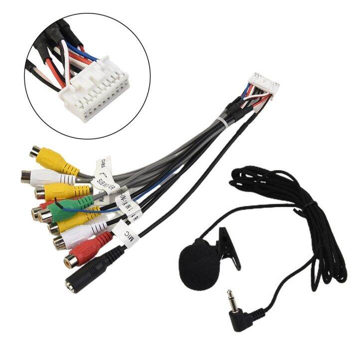 Auxin Adapter RCA Cable Car Stereo Radio With MIC 20 Pin Plug Accessories Lazada