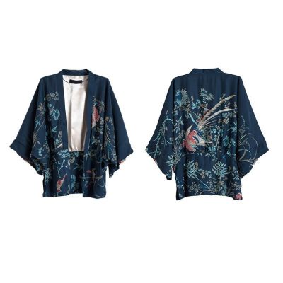 Women Bats Sleeve Lady Cover Up Beach Cardigan Kimono Top