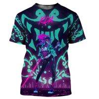 Men/women Fashion Cool 3D League Of Legends Akali Printed T-shirt Casual Harajuku Cool Streetwear Tops Shirts