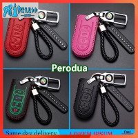 RTO Perodua เคสหุ้มกุญแจรถหนัง MYVI BEZZA AXIA ARUZ เคสระยะไกล Sarung Kunci 2021 2020เครื่องประดับ Aksesori 2018