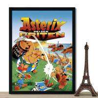 Asterix ผ้าไหมโปสเตอร์พิมพ์ลายศิลปะการ์ตูนคลาสสิคของฝรั่งเศสรูปภาพศิลปะผนังผ้าใบวาดภาพสำหรับเด็ก69F 0706