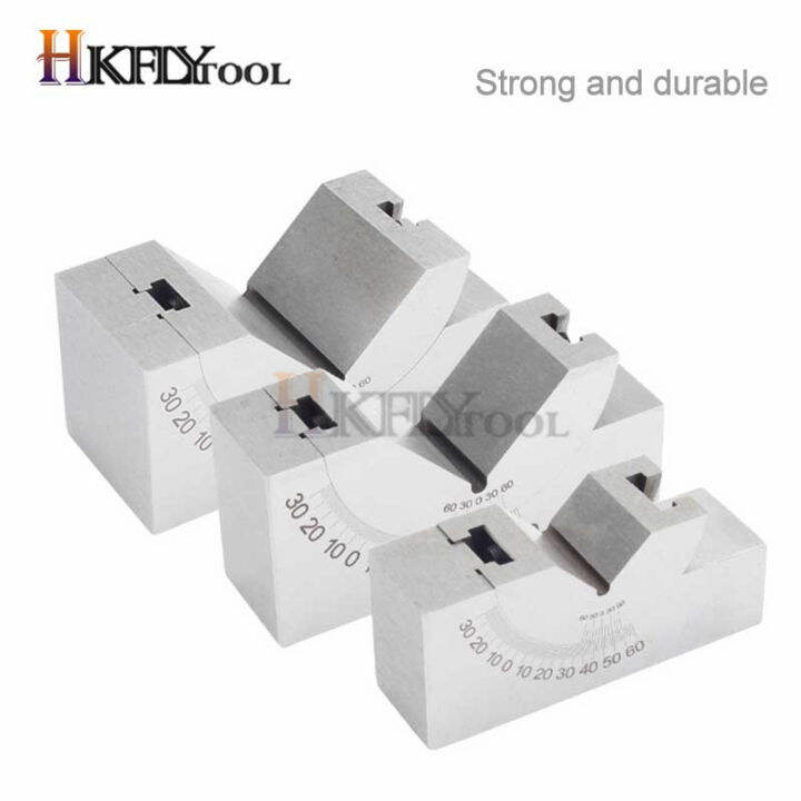 Bloc V Réglable Mini - Angle 0 à 60 Degrés - Précision 0.01mm - Pour Fraisage, Perçage Oblique - 11