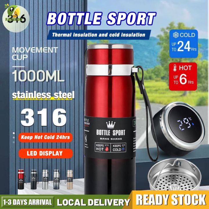Thermos Bottle Large Capacity Insulated Cup Coffee Thermal Mug Drink Car  Tumbler 316 stainless steel material Thermos Bottle