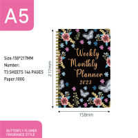2023 Work Office Daily Planner Personal Journal Portable English Notepad Schedule Book