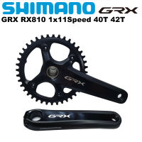 SHIMANO RX810 GRX FC Crankset จักรยานภูเขา MTB กรวด1X11ความเร็ว170มม. 172.5มม. 175มม. 40T 42T อุปกรณ์รถจักรยานดั้งเดิม